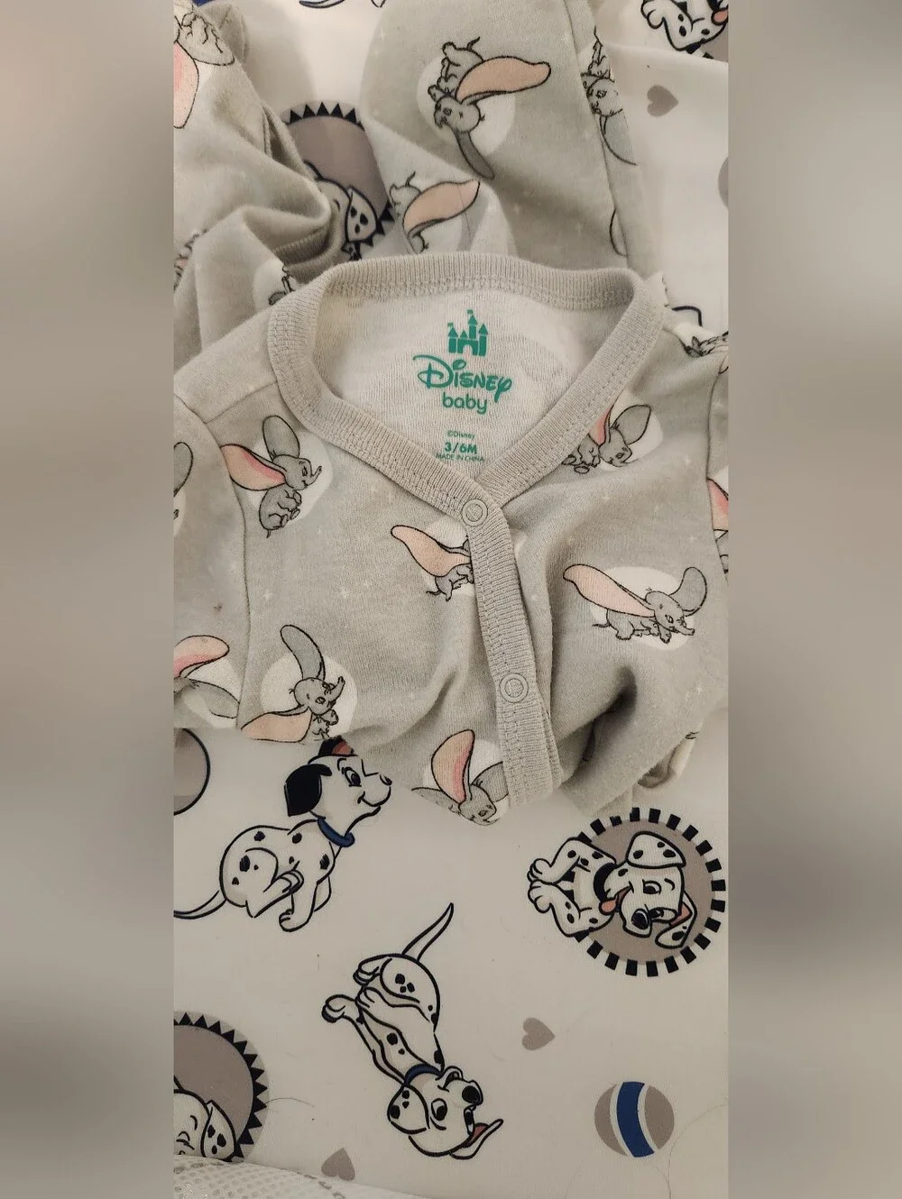 Disney 101 Dalmatians And Dumbo Footed One Pieces